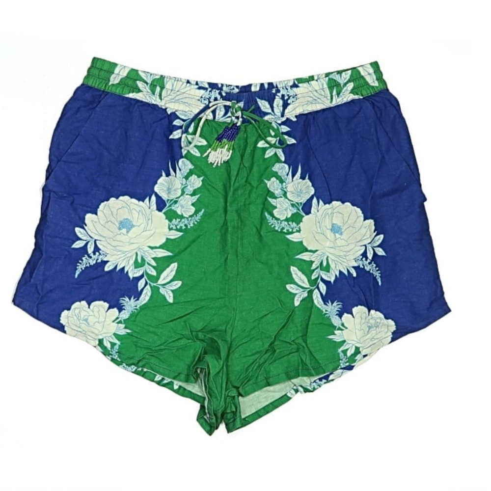FARM Rio Blue and Green Floral Women Shorts size Small